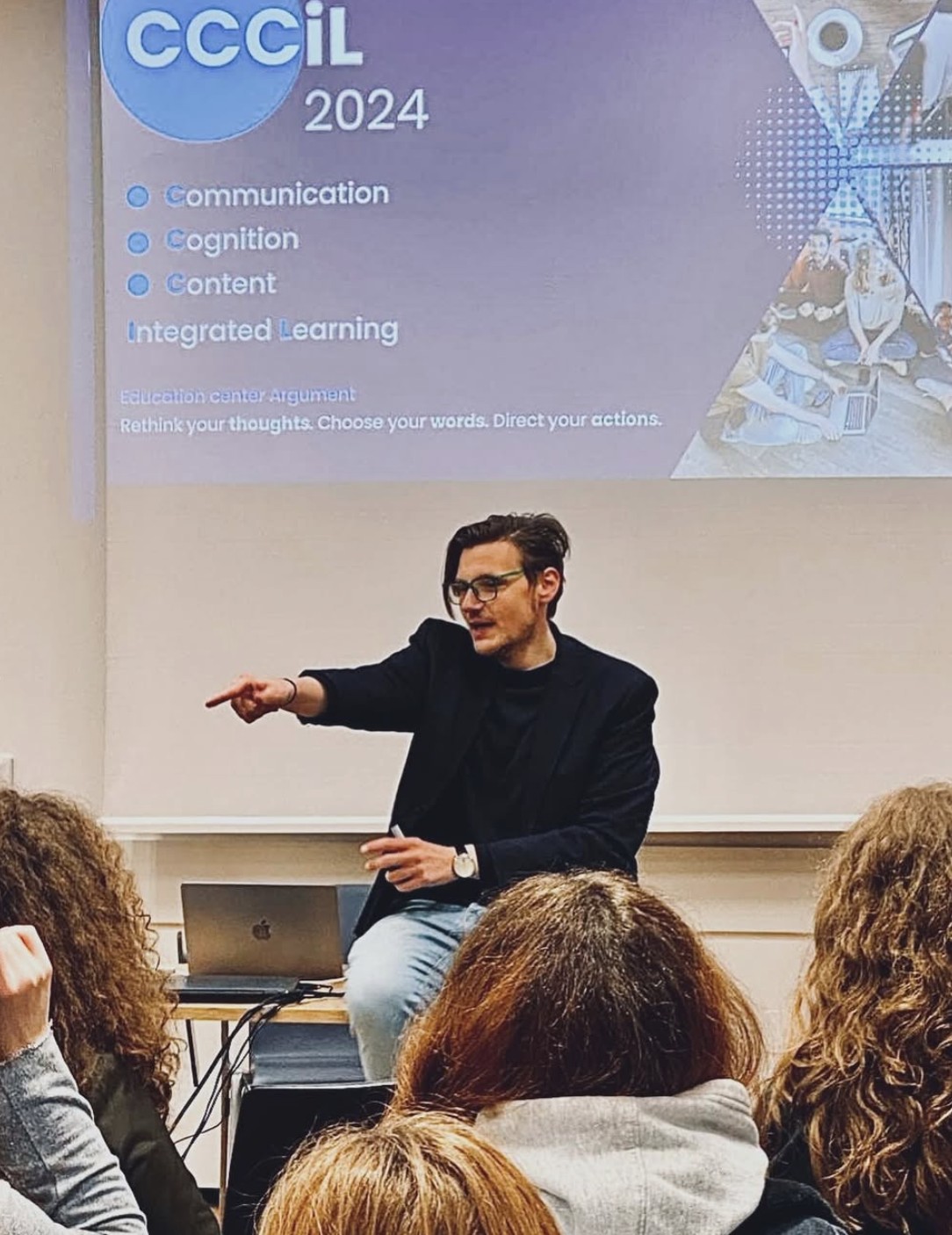 Mr. Miha Andrič presenting at the CCCiL 2024 conference