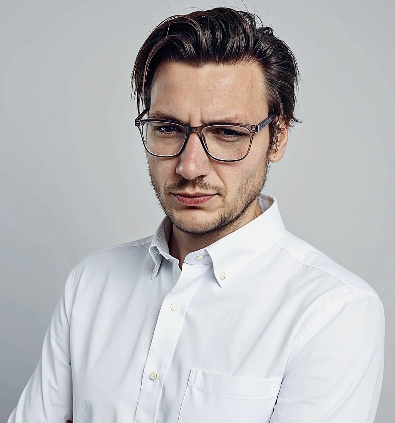 Studio portrait of Mr. Miha Andrič